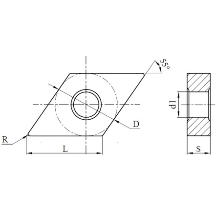 GARWIN INDUSTRIAL 232623-GTF15K Пластина токарная DNMG150608-KR сплав GTF15K