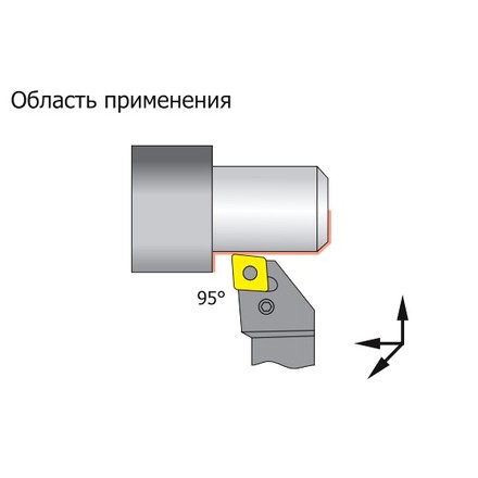 GARWIN INDUSTRIAL 230212-25*12 Державка токарная PCLNR 2525 M12C для пластин CNM. 1204.., правая