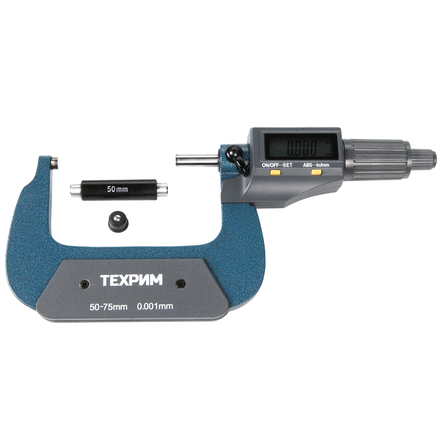 

ТЕХРИМ T050013 Микрометр МКЦ-75, 75 мм - 0,001, ГОСТ 6507-90