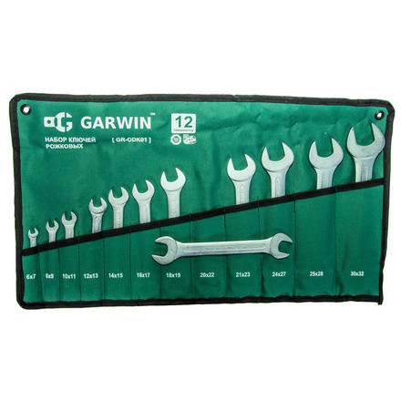 

GARWIN PRO GR-ODK01 Набор ключей рожковых 12 предметов 6х7-30х32 мм