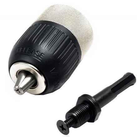 

Практика 031-006 Патрон быстрозажимной с адаптером SDS+ ПРАКТИКА 13 мм, 1/2"-20UNF (1шт.) блистер, 031-006