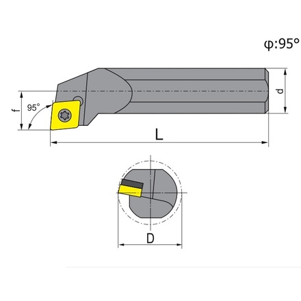 GESAC 240227-25*12 Державка расточная S25S-SCLCR12