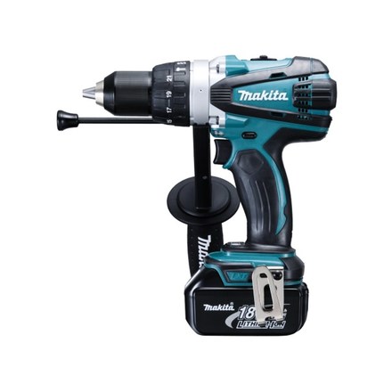 

MAKITA DHP458RFE Дрель-шуруповерт аккумуляторная ударная MAKITA DHP458RFE (18 В, Li-Ion, 3 Ач, 91 Нм) кейс