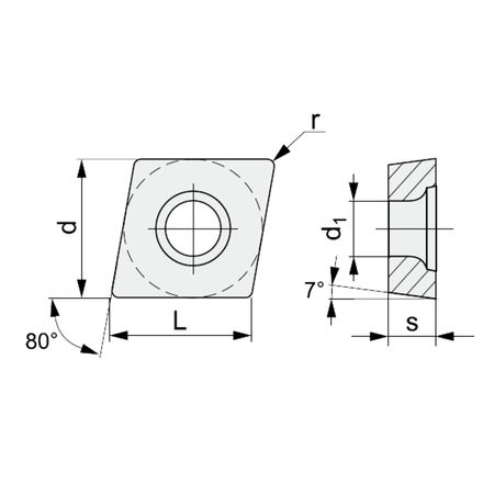 KYOCERA TLC50942 СМП CNMG120412PG сплав PR1535