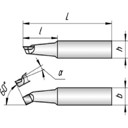 

ХИЗ 171845-ВК8 Резец расточной для сквозных отверстий 25х20х240 ВК8