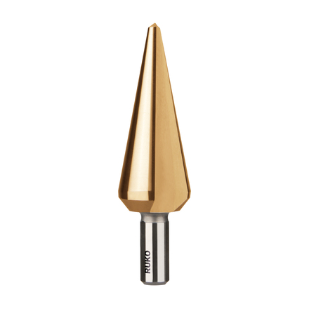 

RUKO RK-101002t Сверло конусное 4,0-20,0 мм, 20-30°, HSS TiN, 118°, с прямыми канавками