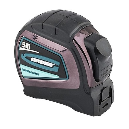 

GROSS G31123 Рулетка измерительная 5м x 19мм, с двухстронним зацепом