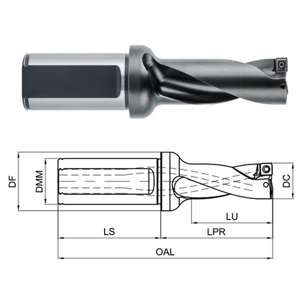 

GESAC 220409-17,5 Сверло сборное GHD-175-3D-FC25-Q05A