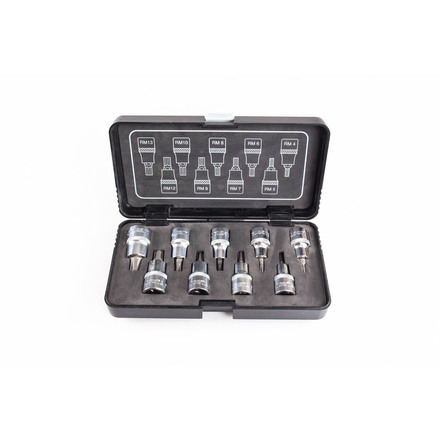 

Licota TBS-12185 Набор головок 1/2" со вставками RIBE RM4-RM13 9пр.
