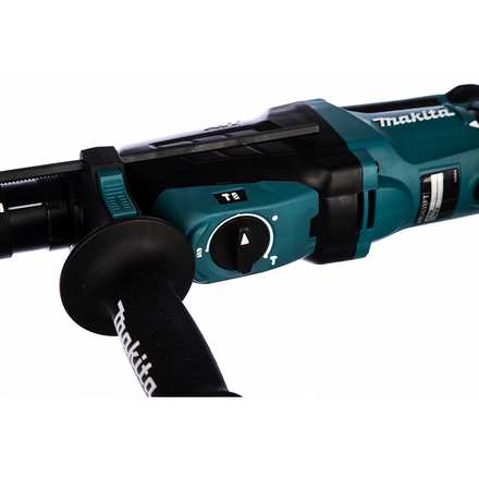 MAKITA HR2631FT Перфоратор (SDS+,800Вт,3реж,2.7Дж,0-4600ум,3.1кг,чем,подсветка,бсъемный патрон,АВТ)