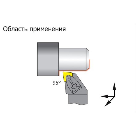 GARWIN INDUSTRIAL 230211-25*12 Державка токарная TCLNL 2525 M12 для пластин CNM. 1204.., левая