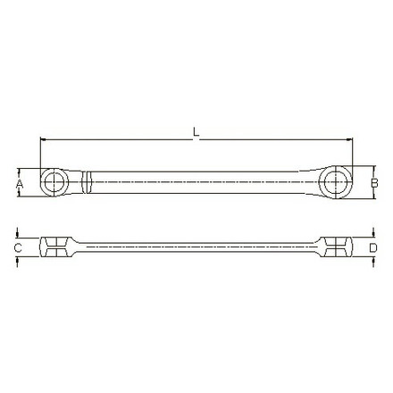 

Licota AWT-EAF1622 Ключ накидной текстурный Е-профиль Е16 х Е22