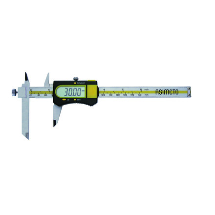 ASIMETO 317-06-0 Штангенциркуль цифровой для измерения уступов 0,01 мм, 0-150 мм, ABS