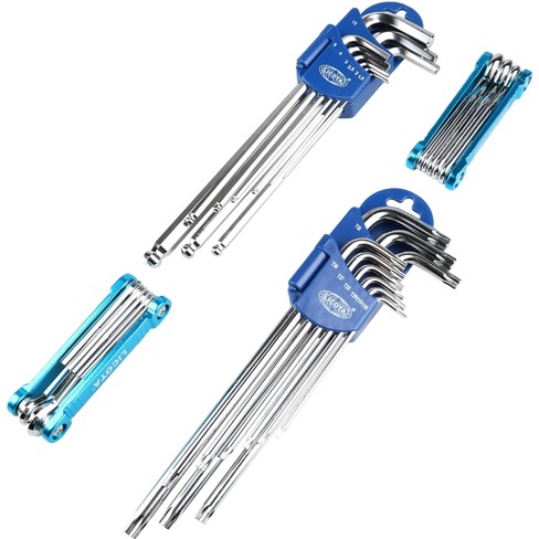 Набор шестигранных и Torx ключей 4 комплекта в ложементе Licota