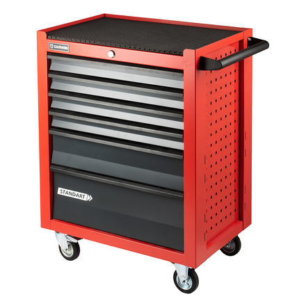 

GARWIN PRO GSTD-6-R Тележка инструментальная 6 полочная GARWIN Standart красная