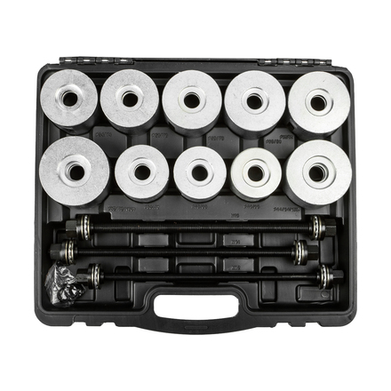 SpecX A20158 Набор оправок для выпрессовки и запрессовки сайлентблоков универсальный, 27 пр