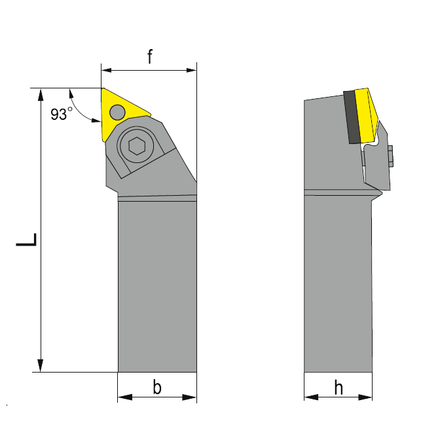 GESAC 236916-25*16 Державка токарная MTJNR 2525 M16