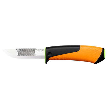 

FISKARS 1023619 Нож для тяжелых работ с точилкой
