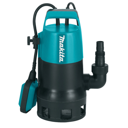 

MAKITA PF0410 Насос дренажный погружной (400Вт,140л\м,Н=5м,Г-5м,гр\вод(вкл35мм),мин уровень воды40мм)