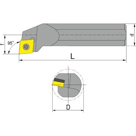 GESAC 240227-25*12 Державка расточная S25S-SCLCR12