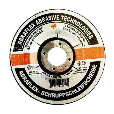 

Abraflex УТ0007754 Круг зачистной 115x6,0x22,23 A24 S-BF27 металл