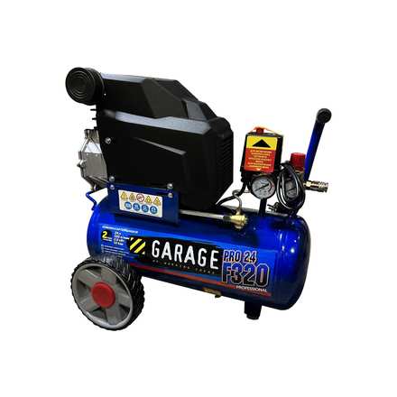 Garage 8885010 Компрессор Garage PRO 24.F320/2.0, 24л, 320 л/м, 2 кВт, 10 бар, 220 В
