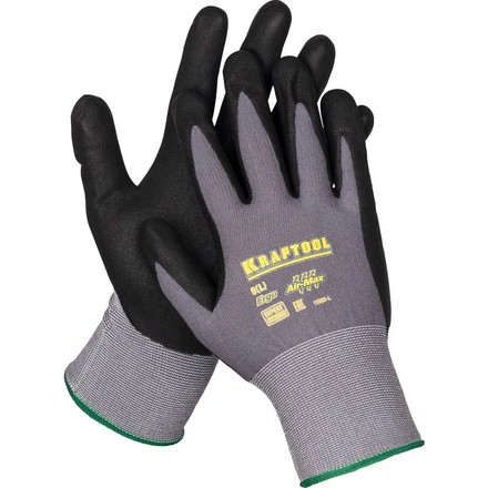 

KRAFTOOL 11285-XL Перчатки эластичные KRAFTOOL EXPERT, со вспененным нитриловым покрытием, р-р XL