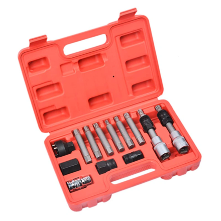 SpecX A61035 Набор для снятия шкива генератора и обгонной муфты, 13 пр