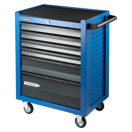 

GARWIN PRO GSTD-6-B Тележка инструментальная 6 полочная GARWIN Standart синяя