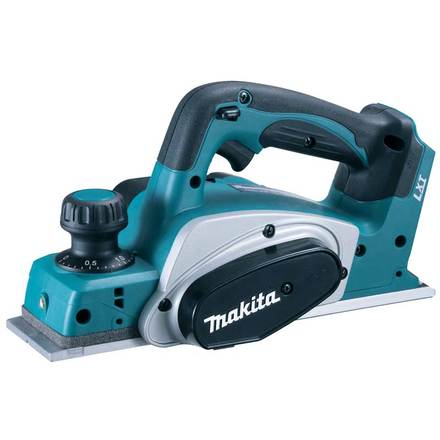 

MAKITA DKP180Z Рубанок аккумуляторный (18В,Li-ion,14000об\м,ширина-82мм,глуб-2мм,3.4кг,кор,парал упор,б\ак, з\у,сов, DKP180Z