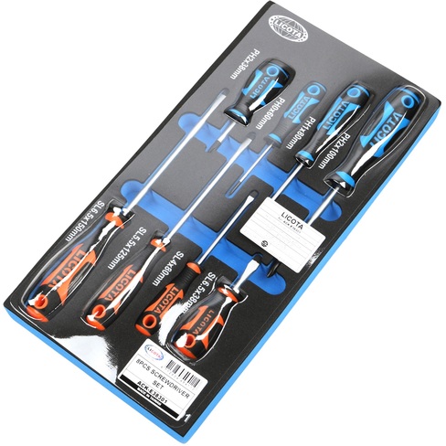 Набор отверток профессиональных 8 пр., в ложементе EVA — купить
