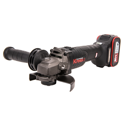 

KRESS KU801 Угловая шлифмашина аккумуляторная BL 125 мм 20V (2 х 4 Ач, кейс)
