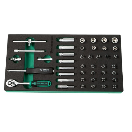 

GARWIN PRO 645015 Набор торцевых головок 1/4" 43 пр. в ложементе EVA