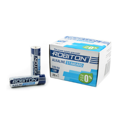 

ROBITON 051005-LR6 Элем.электропитания ROBITON alkaline standart AA, LR6, 316