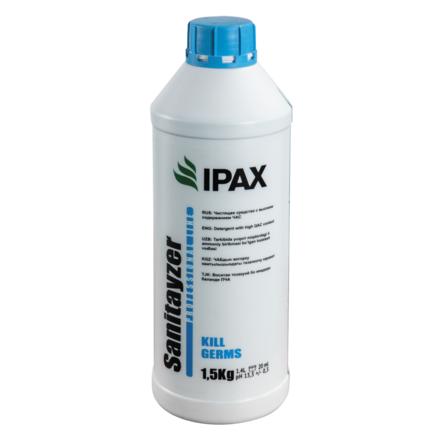 IPAX САН-1,5 Санитайзер - моющее средство с дезинфицирующим эффектом, 1,5 кг