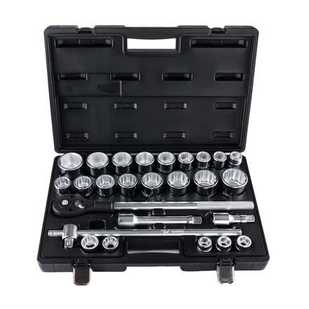 Licota ASK-10061 Набор торцевых головок 3/4" дюйм. и метр. 26пр. 3/4"-2", 19-50 мм