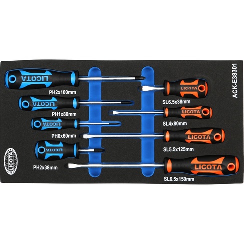 Набор отверток профессиональных 8 пр., в ложементе EVA — купить
