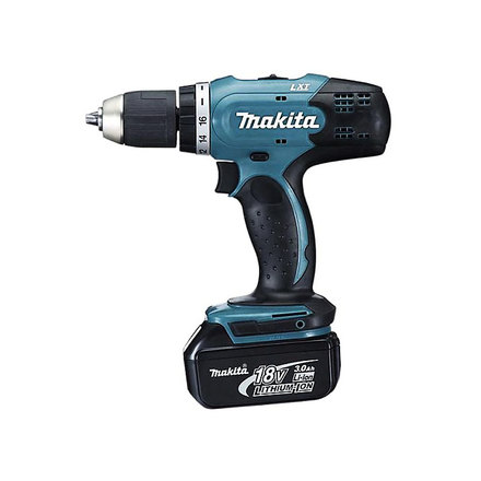 

MAKITA DDF453RFE Дрель-шуруповерт аккумуляторная 18V LTX, 42 Нм в кейсе (2 х 3 Ач)
