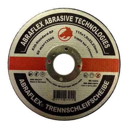 

Abraflex УТ0007508 Круг отрезной 115x2,5x22,23 A30 S-BF41 металл