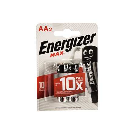 

ENERGIZER 7638900411393 Батарейка ENERGIZER MAX LR6/E91/AA BL2 (блистер 2 шт)