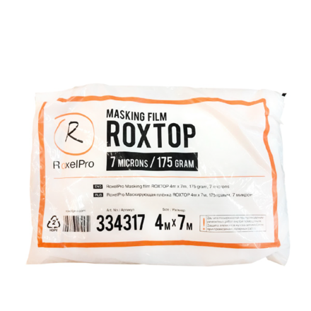 ROXEL ROP334315 Маскирующая плёнка ROXTOP 4 м х 5 м, 125 г, 7 микрон, инд.упаковка от Гараж Тулс