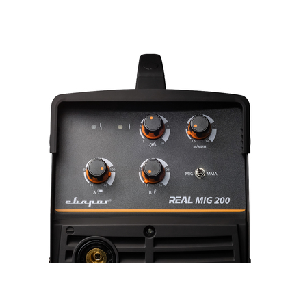 Сварог REAL MIG 200 N24002N Black Сварочный полуавтомат Сварог REAL MIG 200 N24002N Black маска Хамелеон и краги в комп
