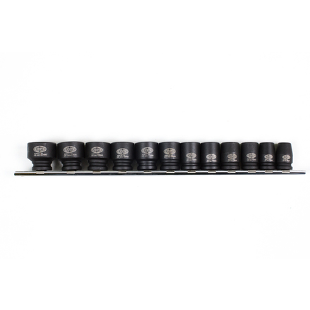 

Licota ASA-31001 Набор ударных головок 3/8" 12 пр., 8-22 мм, на линейке