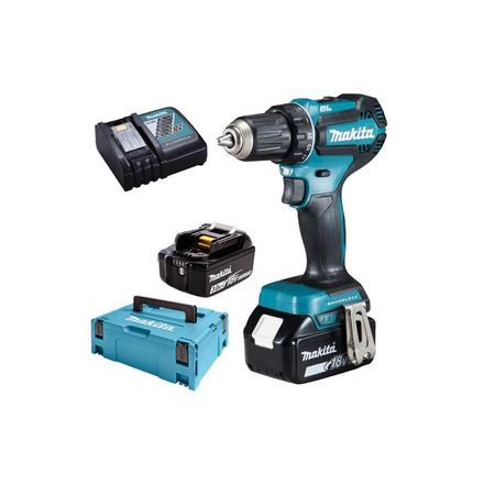 MAKITA DDF485RFJ Дрель-шуруповерт аккумуляторная BL 18V LTX, 50 Нм в кейсе MakPac 2 (2 х 3 Ач)