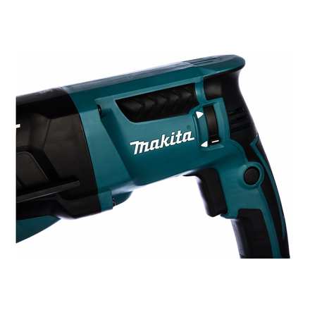 MAKITA HR2631FT Перфоратор (SDS+,800Вт,3реж,2.7Дж,0-4600ум,3.1кг,чем,подсветка,бсъемный патрон,АВТ)