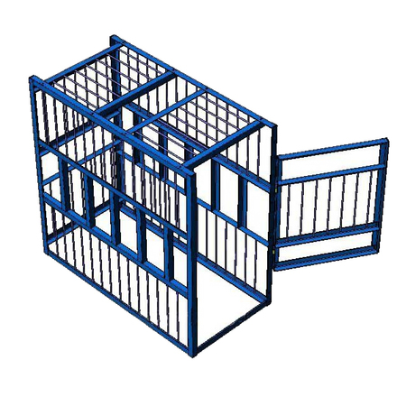 

Интер АС-506 Клетка для накачки грузовых колес (1580х820х1540)