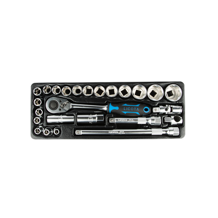 

Licota ACK-384001 Набор торцевых головок 1/2" в ложементе 8 - 32 мм, 25 пр.