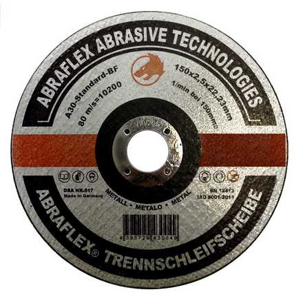 

Abraflex УТ0007510 Круг отрезной 150x2,5x22,23 A30 S-BF41 мет