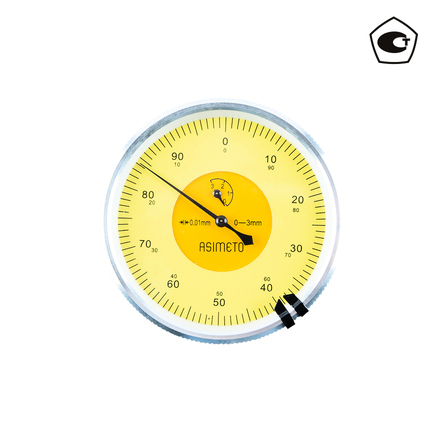 

ASIMETO 422-12-2 Индикатор часового типа ИЧ 0-3 мм, 0,01 мм, с горизонтальным расположением шкалы