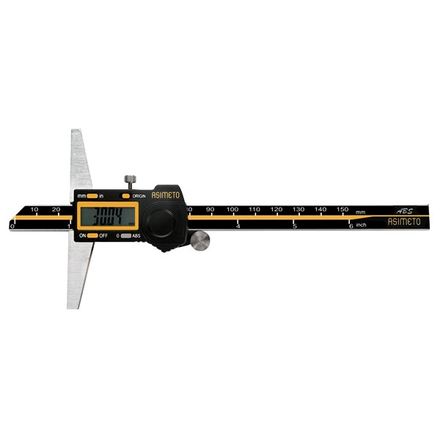 

ASIMETO 327-12-7 Штангенглубиномер цифровой ABS 0,01 мм, 0—300 мм
